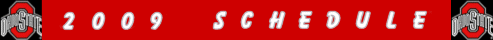 2009 OHIO STATE BUCKEYES FOOTBALL SCHEDULE