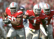 Ohio State defensive end Vernon Gholston scored a touchdown against Northwestern, something he has never done before.