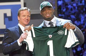 Vernon Gholston was selected by the New York Jets with the sixth overall pick in the 2008 NFL Draft