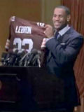 LeBron James signs with the Cleveland Browns