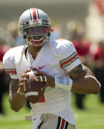 Terrelle Pryor looks to pass in the OSU 2009 Spring Game. Photo: Dan Harker, The Ozone 