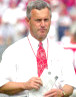 Jim Tressel was hired in 2001 and best Michigan that first year.