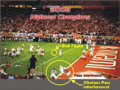 2003 Fiesta Bowl National Championship between No. 2 Ohio State