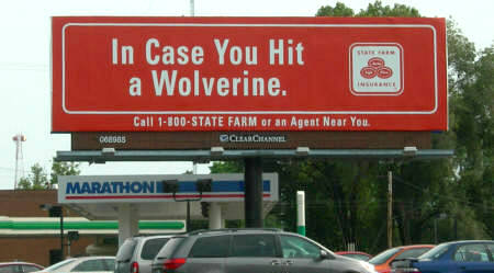 In case you hit a Wolverine...