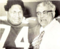 Woody Hayes and All American John Hicks share a tear after a big game