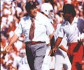Ohio State coach Woody Hayes on the sidelines